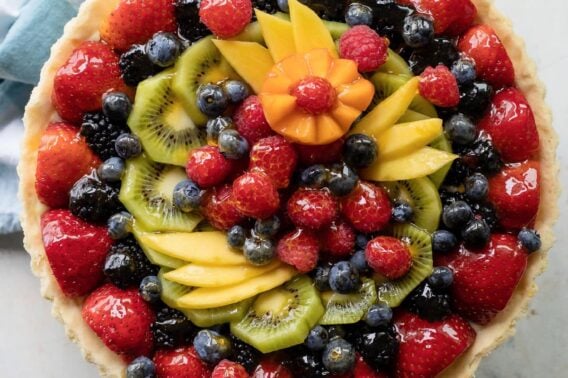 Tarta de frutas frescas